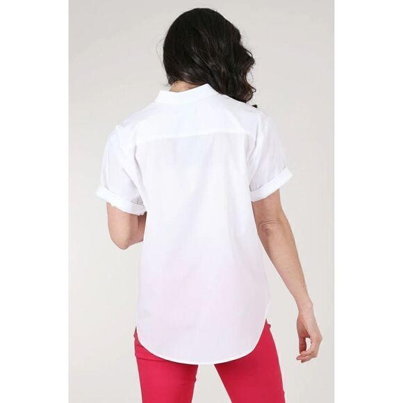 ESTELLE AND FINN BOY CAMP SHIRT, WHITE SMALL MSRP$ 224 - Picture 3 of 13